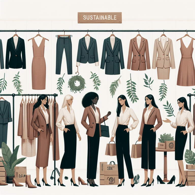 professional sustainable workwear style tips for women