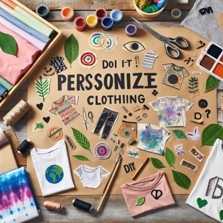 Personalizing Your Wardrobe: DIY Custom Eco-Friendly T-Shirts