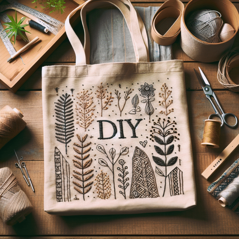 Crafting Your Own DIY Eco-Friendly Tote Bags