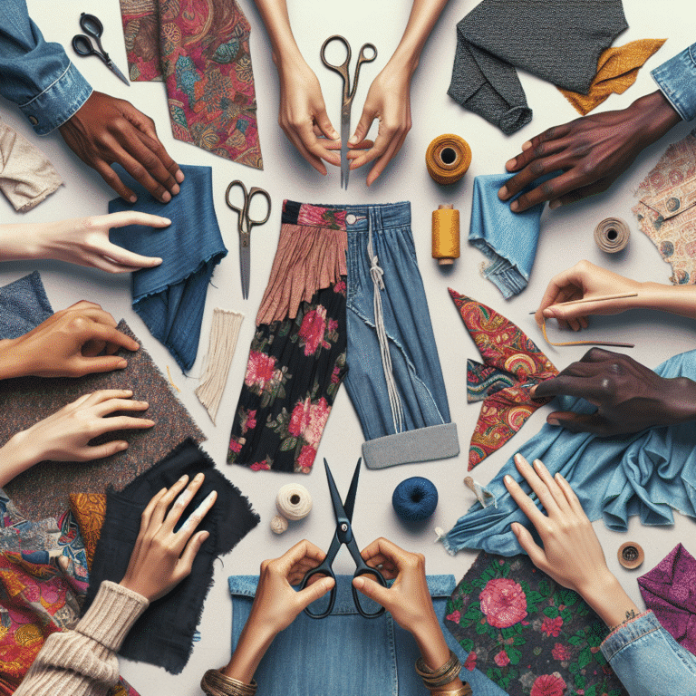 Creating Stylish DIY Recycled Fabric Outfits